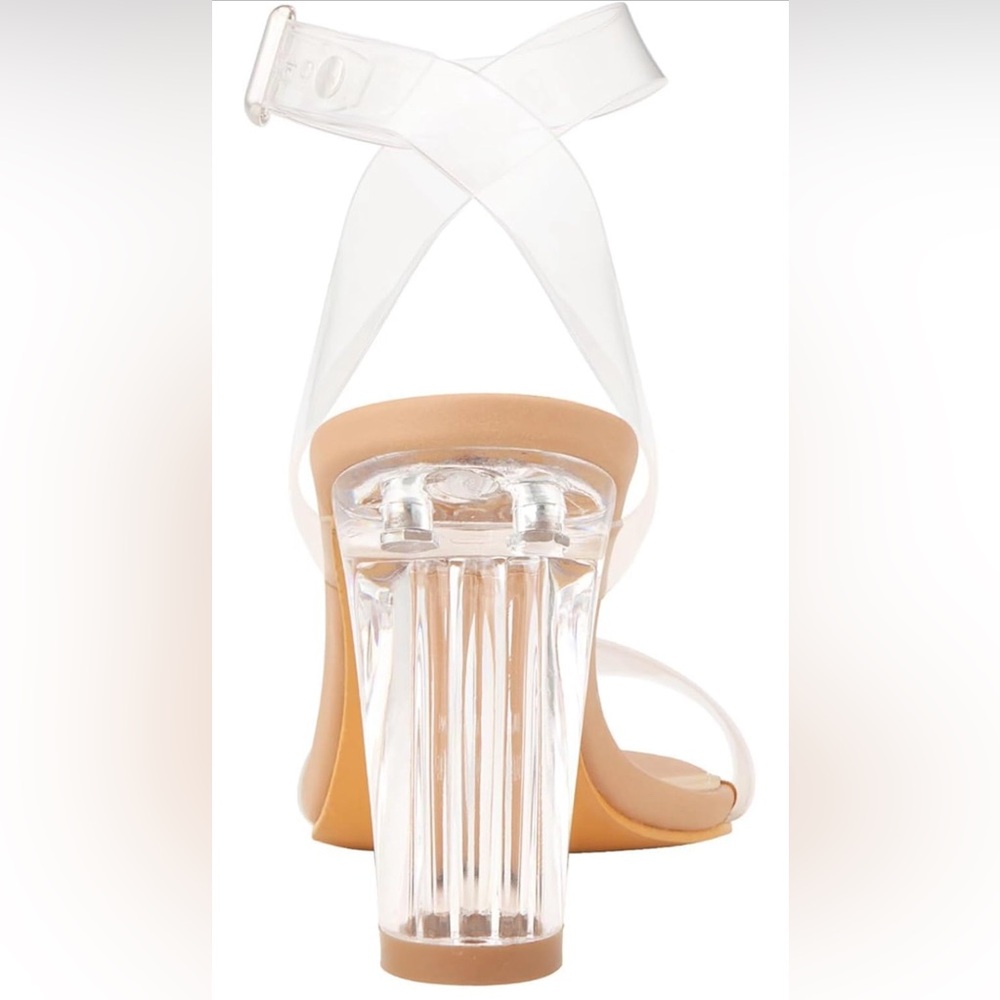 Clear Block Heels - Picture 3 of 7
